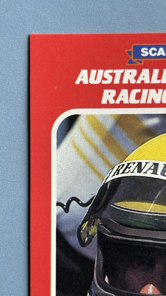 1986 Scanlens - Ayrton Senna Rookie Card #65 & #53 - Australian Motor Racing - image 3 of 4