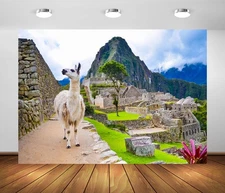 Machu Picchu Backdrop 7x5ft Ancient Mountain Inca City Photography Prop