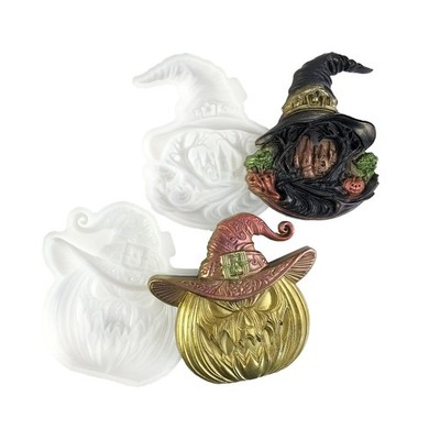 Pumpkin Witch Hat Silicone Resin Molds, Handmade Home Decor Items, Witch Hat ...