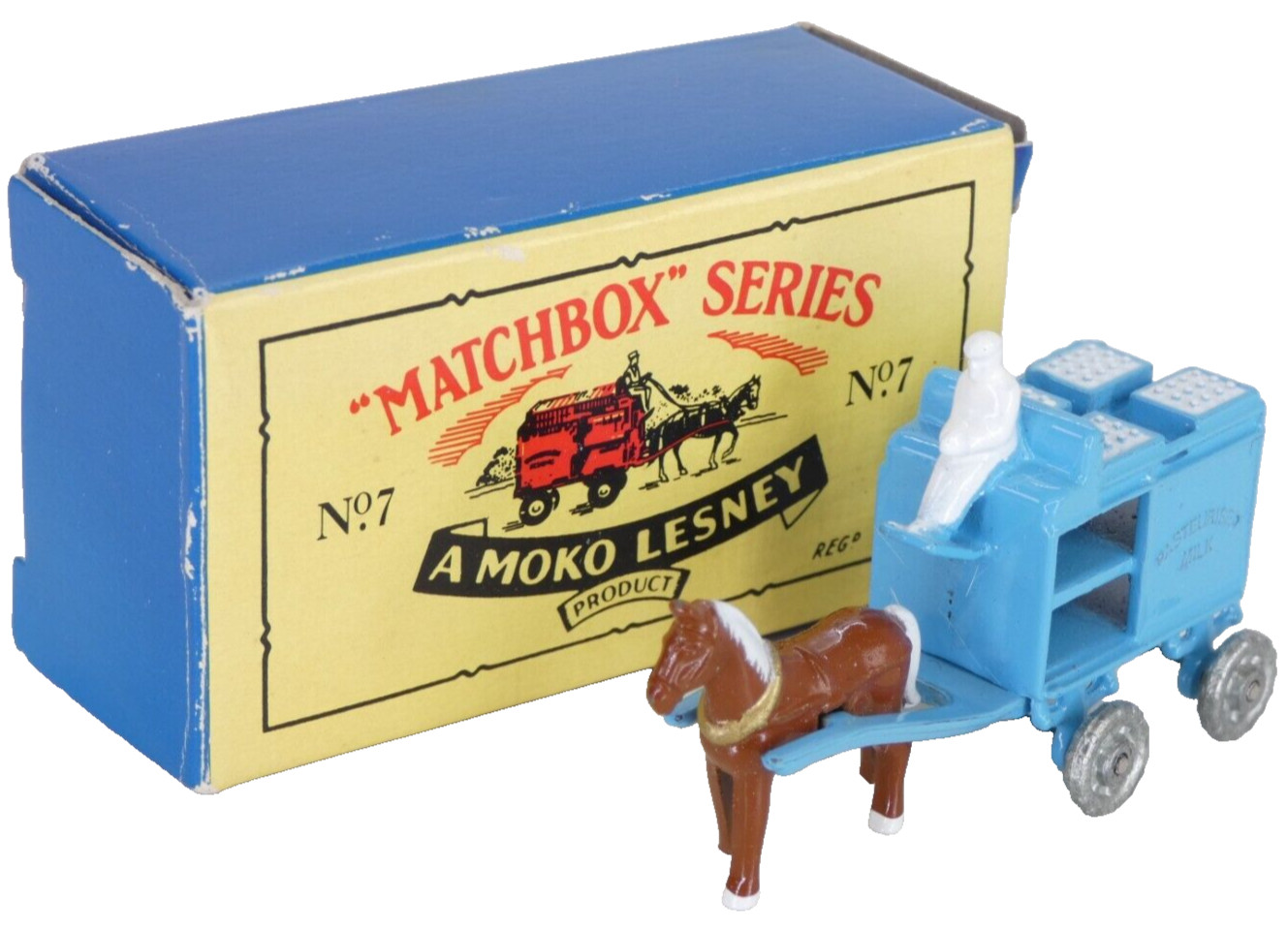 Matchbox 7a, Horse Drawn Milk Float - Free Price Guide & Review