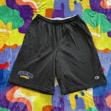 Vintage 90s Champion Shorts Men’s Small Black Sportswear Pockets Hipster School