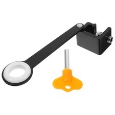 Window Security Lock: No-Drill Window Restrictor Lock With Key For Kids Pets -