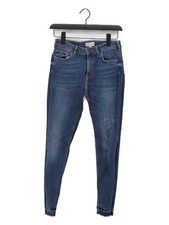Jack Wills Women's Jeans W 28 in Blue Cotton with Elastane Skinny