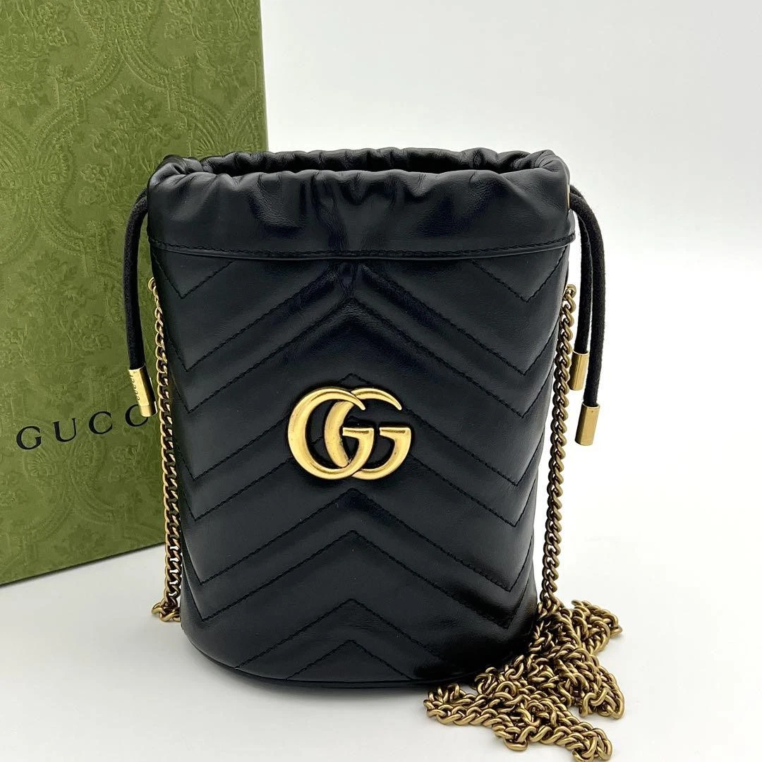 Spécifications GUCCI GG Marmont Mini sac à bandoulière chaîne seau #PGJQYD