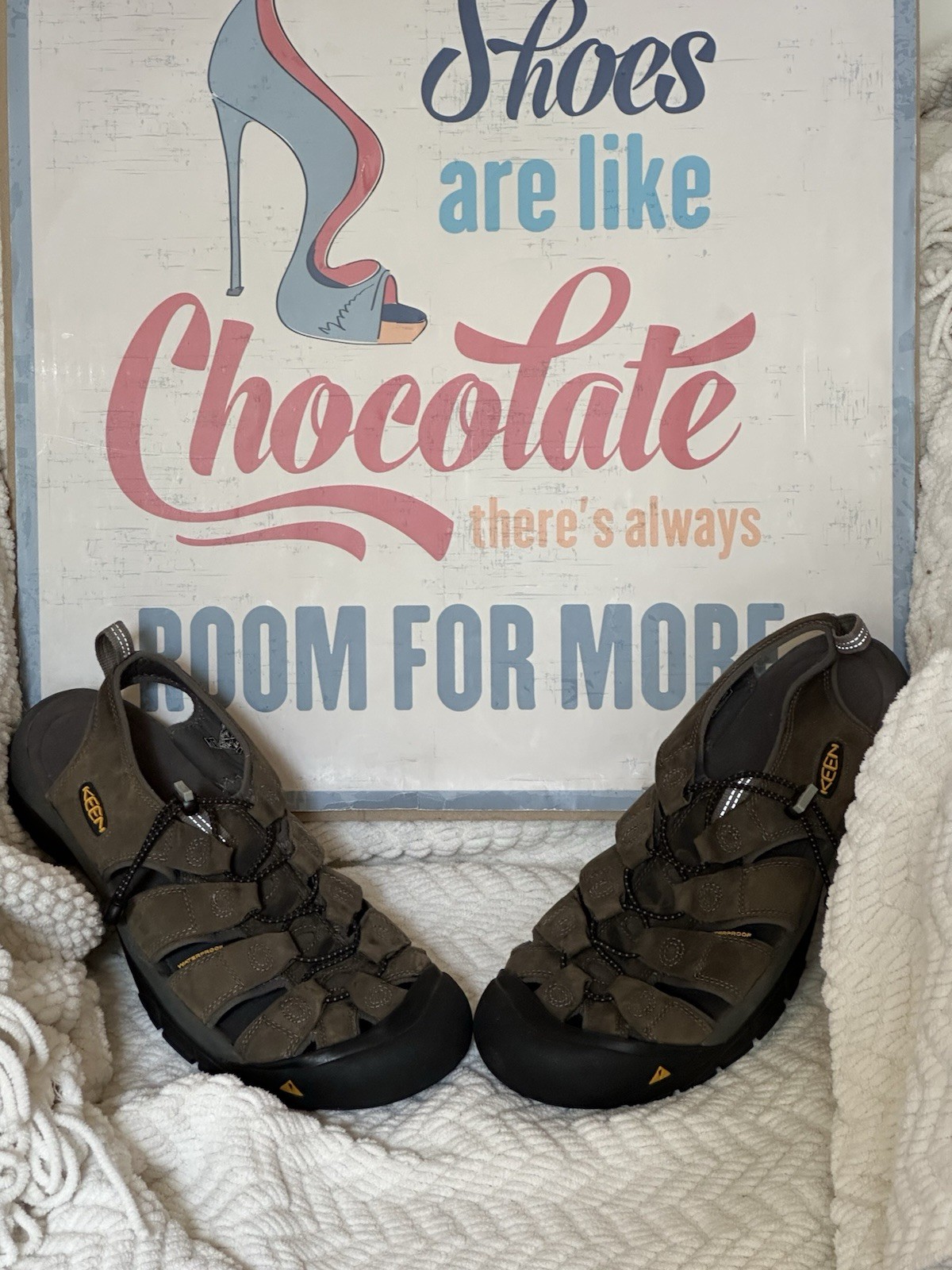 Sandali da trekking KEEN Newport H2 impermeabili in pelle da uomo taglia 13 US 47 EU EXC