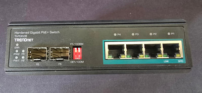TRENDnet TI-PG80B 8-Port PoE+ DIN (24-56V) Switch