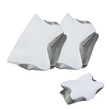 2 Pcs Satin Cervical Pillow Case,Pillowcase for Cervical Pillow,Ergonomic Pil...