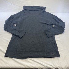 Calvin Klein Performance Dark Gray Quick Dry Cowl Neck Pullover Tunic Sweatshirt