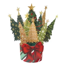 AACORS Christmas Pop Up Card with 13 Inch 3D Christmas Tree  Gift Box - Winte...