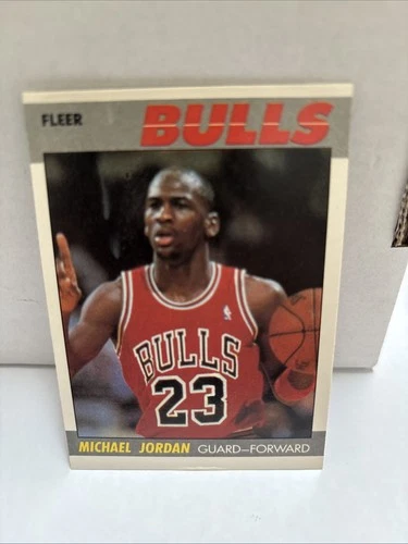 1987-88 Fleer - Michael Jordan #59 Has Several Defects/damaged Areas. See Pics.