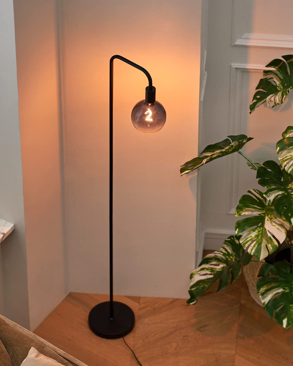 Floor Lamp for Living Room - Minimalist Industrial Standing Lamp with Modern ...