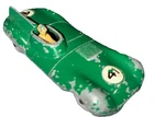 Lesney #41 matchbox D Type Jaguar racing Green decal Car Toy w driver