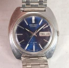 Vintage Seiko Automatic Day Date Stainless Steel Mens Watch for Repair 7006-7007