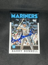 Barry Bonnell 1986 Topps #119 Seattle Mariners Auto Autographed Signed MLB Card