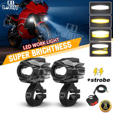 2X LED Motorrad Zusatzscheinwerfer Nebel Licht für BMW R1200GS F800GS Offroad