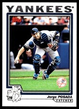 Jorge Posada 2004 Topps Opening Day #45 Yankees MLB READ FREE SHIP AutographDen