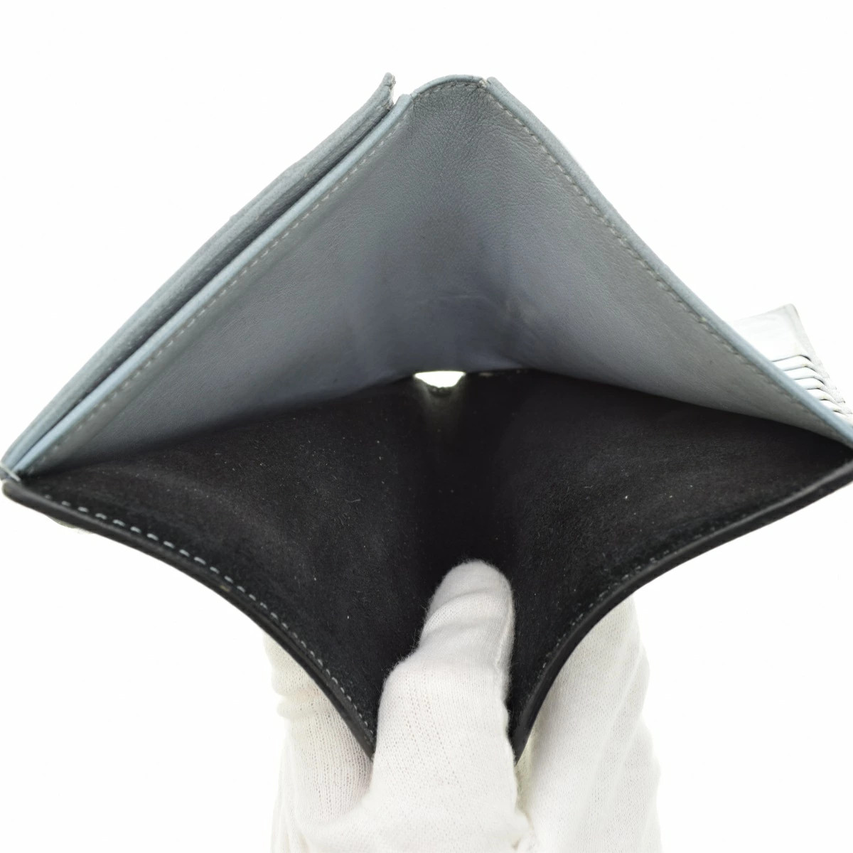 Celine Multi Function Strap Wallet Black Leather … - image 5