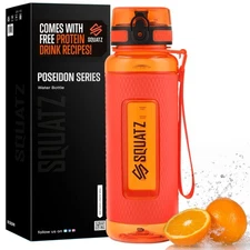 SQUATZ 40 Oz Poseidon Series Water Bottle for Protein and Fruit Shakes - Prem...