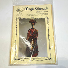 Magic Threads African Queen 22in Cloth Rag Doll Pattern Julie McCullough 1996