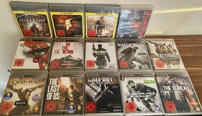 Großes PS3 Spiele Paket(14 Spiele)TOP Zustand!  u.a. MGS4,CoD,God of War3-USK 18