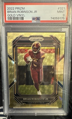 Brian Robinson Jr. [Gold Vinyl] #321 2022 Panini Prizm card