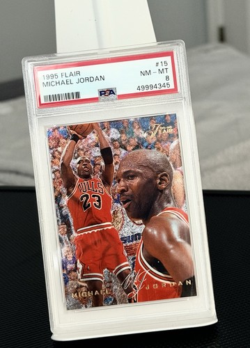 1995 Flair Basketball Michael Jordan #15 Chicago Bulls HOF GOAT PSA 8 Best Offer