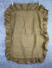 Ralph Lauren SAN LUCA Ruffled 100 Linen Pillow Sham Standard Size