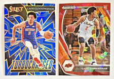 2021-22 Select Cade Cunningham Turbocharged Blue Prizm RC #6 Pistons BB28