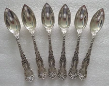 1894 Gorham Sterling Imperial Chrysanthemum 5.5" Citrus Grapefruit Spoon @ 25.6g