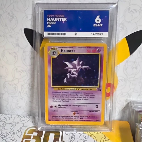 [ACE 6 EX-MT] Haunter 6/62 Holo Rare – Fossil English 1999 HP 50