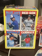 1986 Topps Baseball - Wax Box Bottom Panel / Limited Edition / Cards Uncut