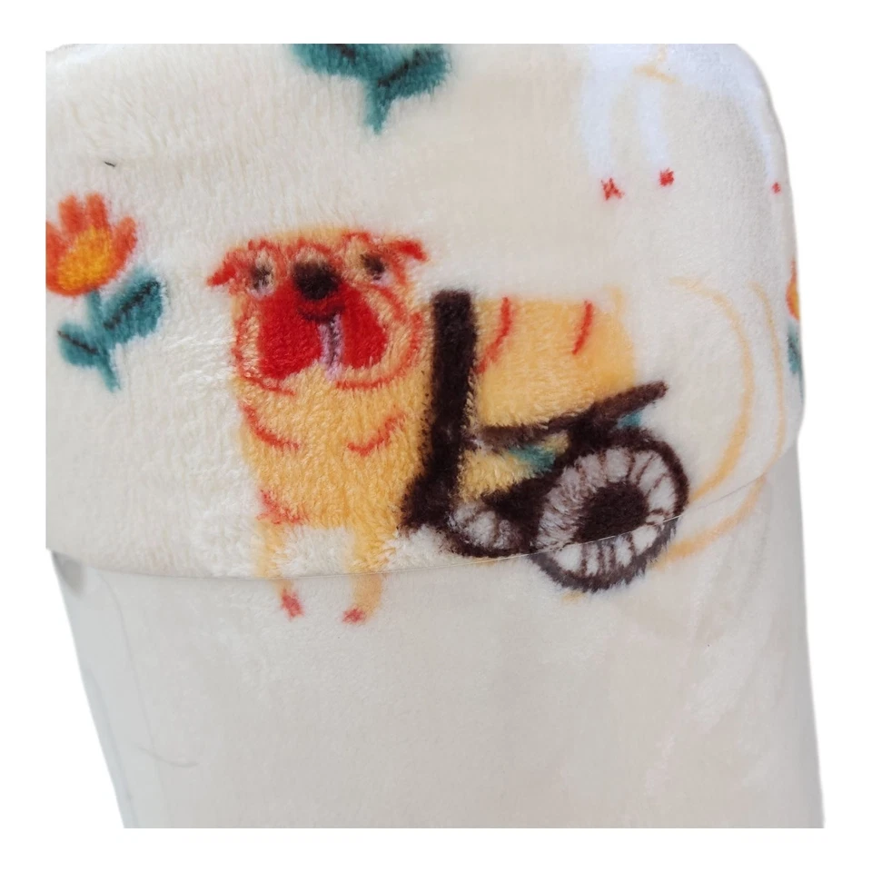 The Big One Oversized Plush Throw Blanket 5 Ft x 6 Ft Polyester Love Fur All - Image 4 of 4