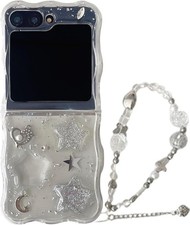 Samsung Galaxy Z Flip 7 FE/Z Flip 6 Case, 3D Cute Love Bow Design, Light Luxury
