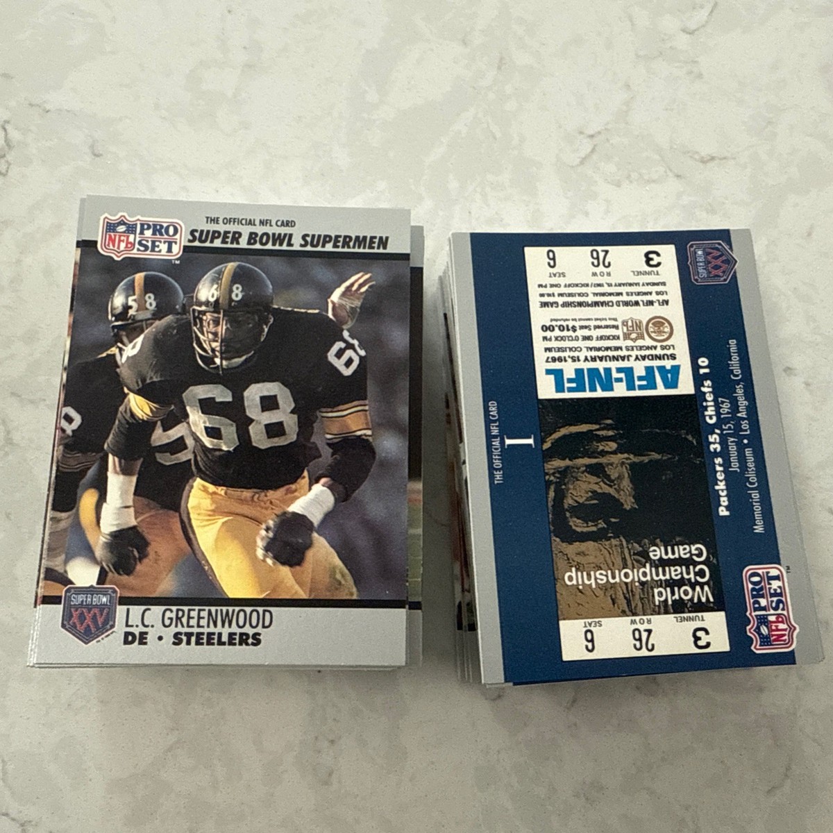 1990-91 Pro Set Super Bowl XXV Silver Anniversary Commemorative