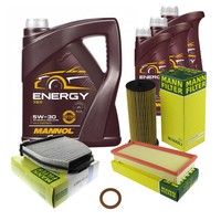 Inspektionspaket 8L Mannol Energy 5W-30 FüR Mercedes R231 500 C218 CLS S212 E