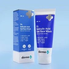 The Derma co 1% Salicylic Acid Gel Face Wash  Salicylic Acid  Witch Hazel  100ml