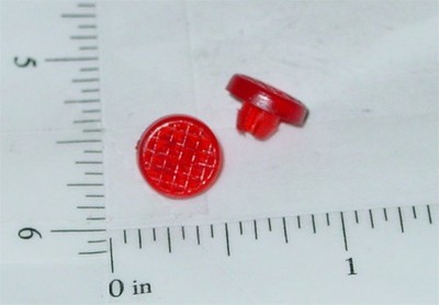 Pair Tonka Plastic Red Crosshatch Tail Lights Toy Part TKP-055