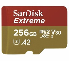 Sandisk 256GB Extreme Micro SD Memory Card SDSQXAV-256G-GN6MN SDXC Class 10 Card