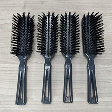 4 Vintage Stanley Hair Brush Nylon Bristle No. 3, 4, 5, 6 Grey New Old Stock USA