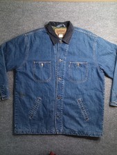 Vintage Levi's Denim Chore Barn Jacket USA Made Large Corduroy (Stain)