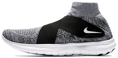 Nike Free Run Motion Flyknit 2017 Black White for Sale