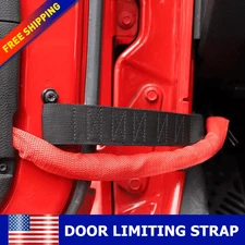 Door Limiting Strap Wire Harness For Jeep Wrangler CJ YJ TJ JK JKU Adjustable 2X