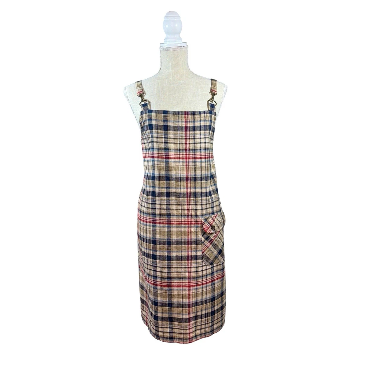 Women's Plaid Overall Dress for sale - eBay