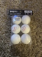 IPG Team Sports Ping Pong Balls, 6 Pack Wisconsin 