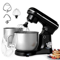 1500W Electric Kitchen Stand Mixer 5.5L Bowl 3 Dough Hook Food Baking 2 Bowls