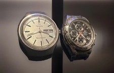 Lotto 2 Orologi Quarzo Timex & Casio Edifice Cronografo Uomo Orologio-Riparazione/Ricambio