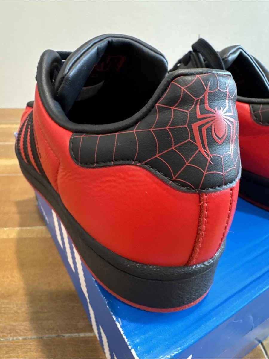 adidas gazelle silver green womens Shameik Moore Autographed Adidas Marvel's Spider-Man: Miles Morales  Superstar Shoes main image 1