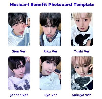 タレントカード NCTWISH WISHLIST RYO Dreamy ver. NCT Wish - Wishful - Ryo Version - incl. Postcard, Sticker +