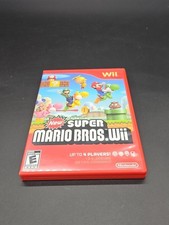 New Super Mario Bros. Wii Nintendo Wii, 2009 NO GAME Just Case Manual