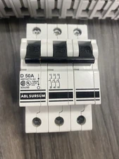 ABL Sursum D 50A 3DU50 3-Pole Circuit Breaker 480Y/277V AC - USA